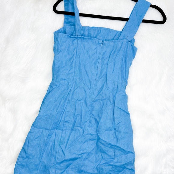 Reformation Kerrigan Linen Dress - Never worn- size 8- Grotto blue- 100% linen - Picture 2 of 2